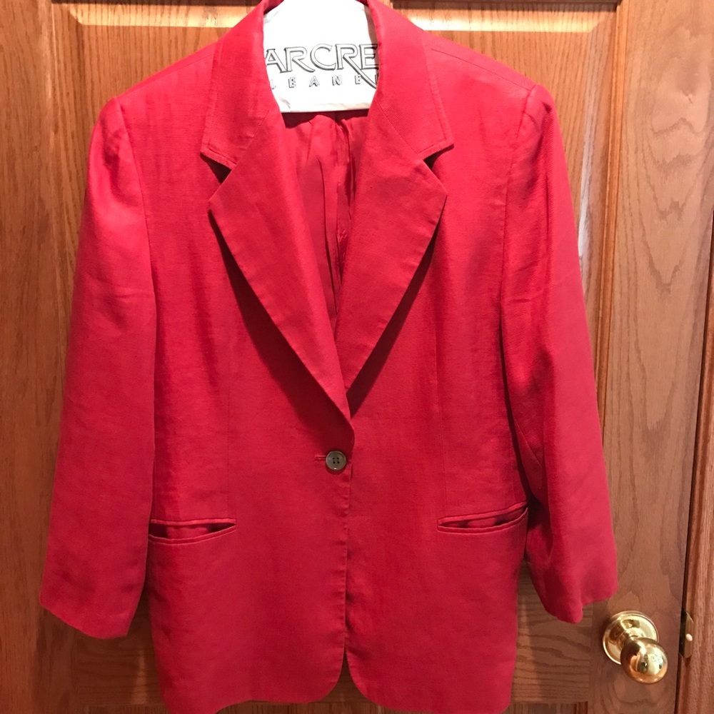 Talbots Linen blazer-